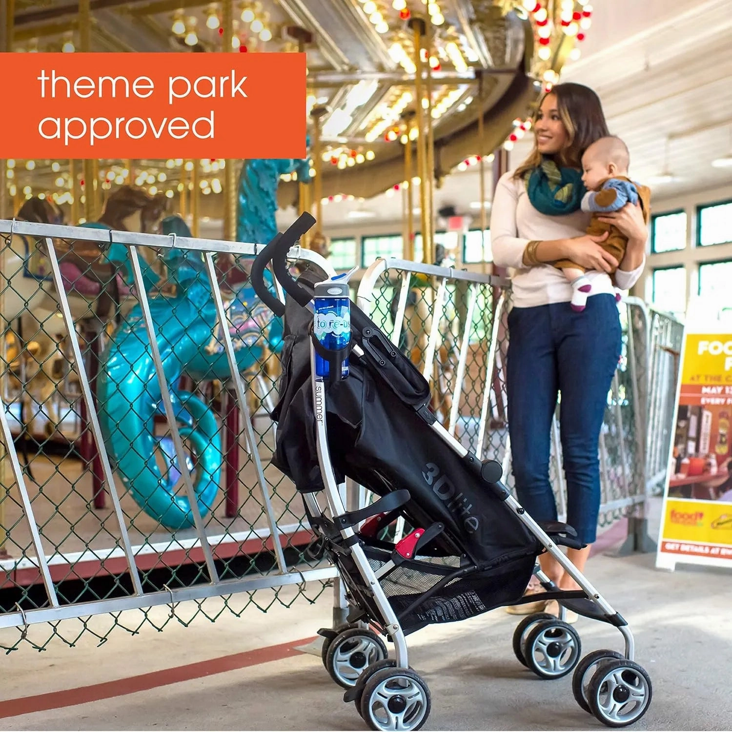 3Dlite Convenience Stroller - Jet Black