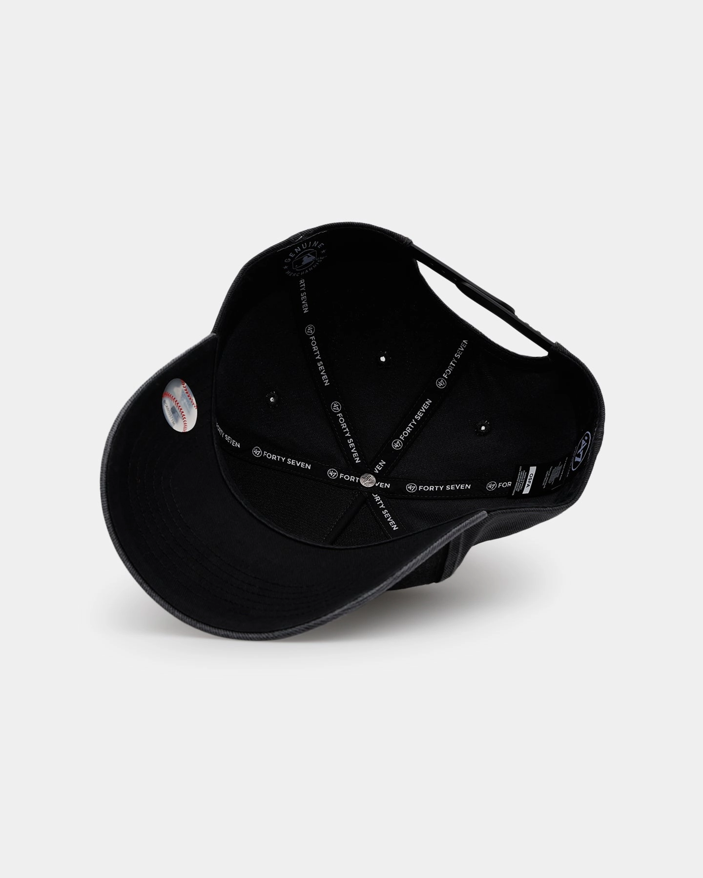 47 Brand New York Yankees 'Washed Black' Offside DT Snapback Washed Black
