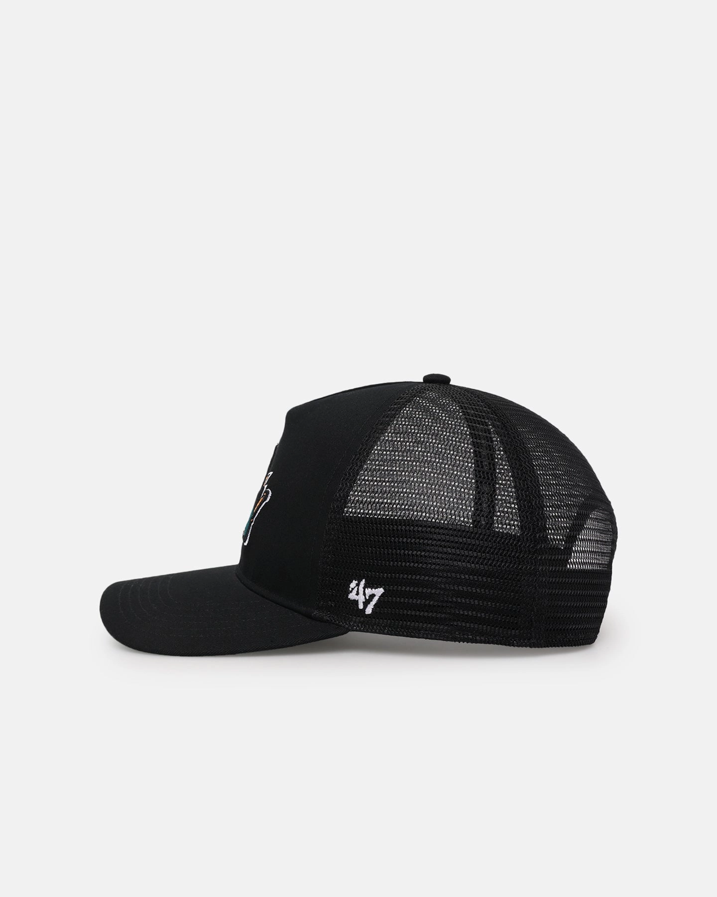 47 Brand San Jose Sharks Mesh '47 Hitch Trucker Snapback Black/Team