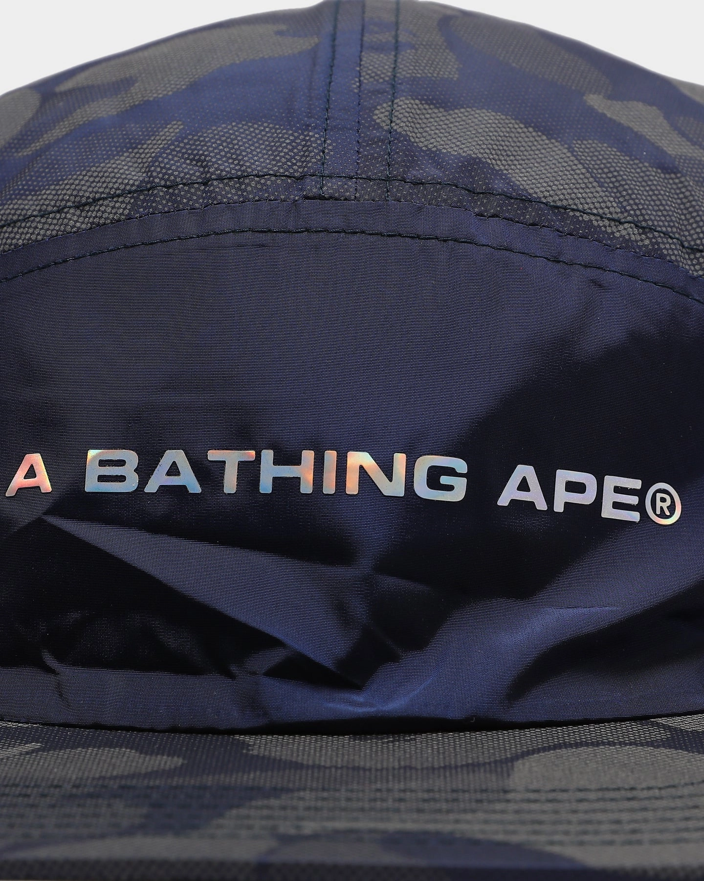 A Bathing Ape ABC Dot Reflective 5 Panel Strapback Navy
