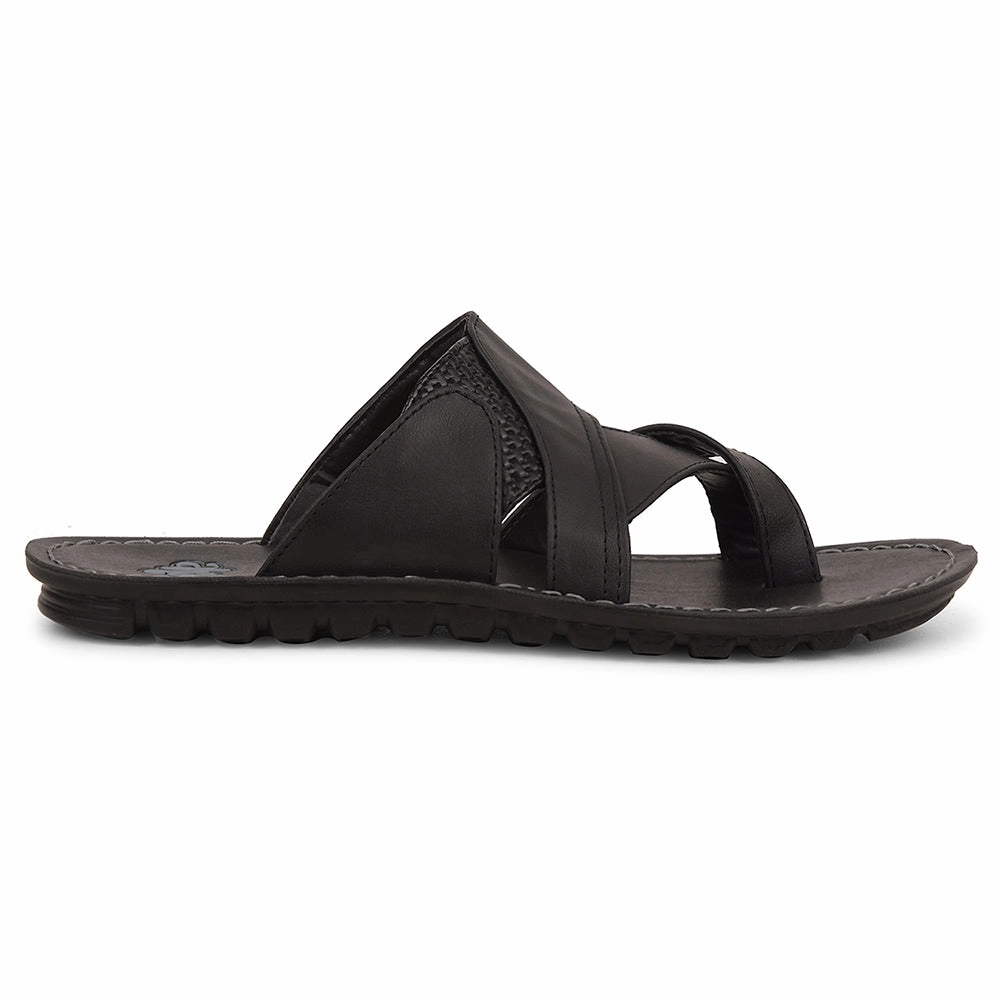 A-HA Black Casual Slipper For Men 2137-50 By Liberty