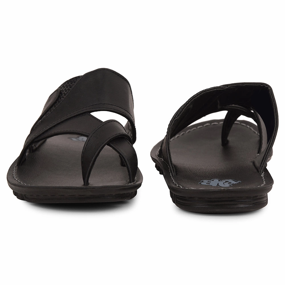 A-HA Black Casual Slipper For Men 2137-50 By Liberty