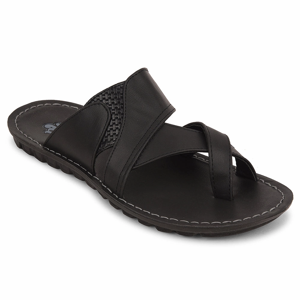 A-HA Black Casual Slipper For Men 2137-50 By Liberty