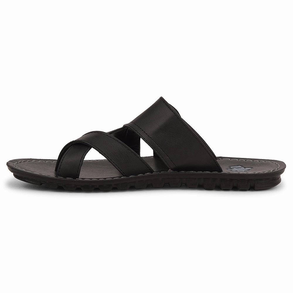 A-HA Black Casual Slipper For Men 2137-50 By Liberty