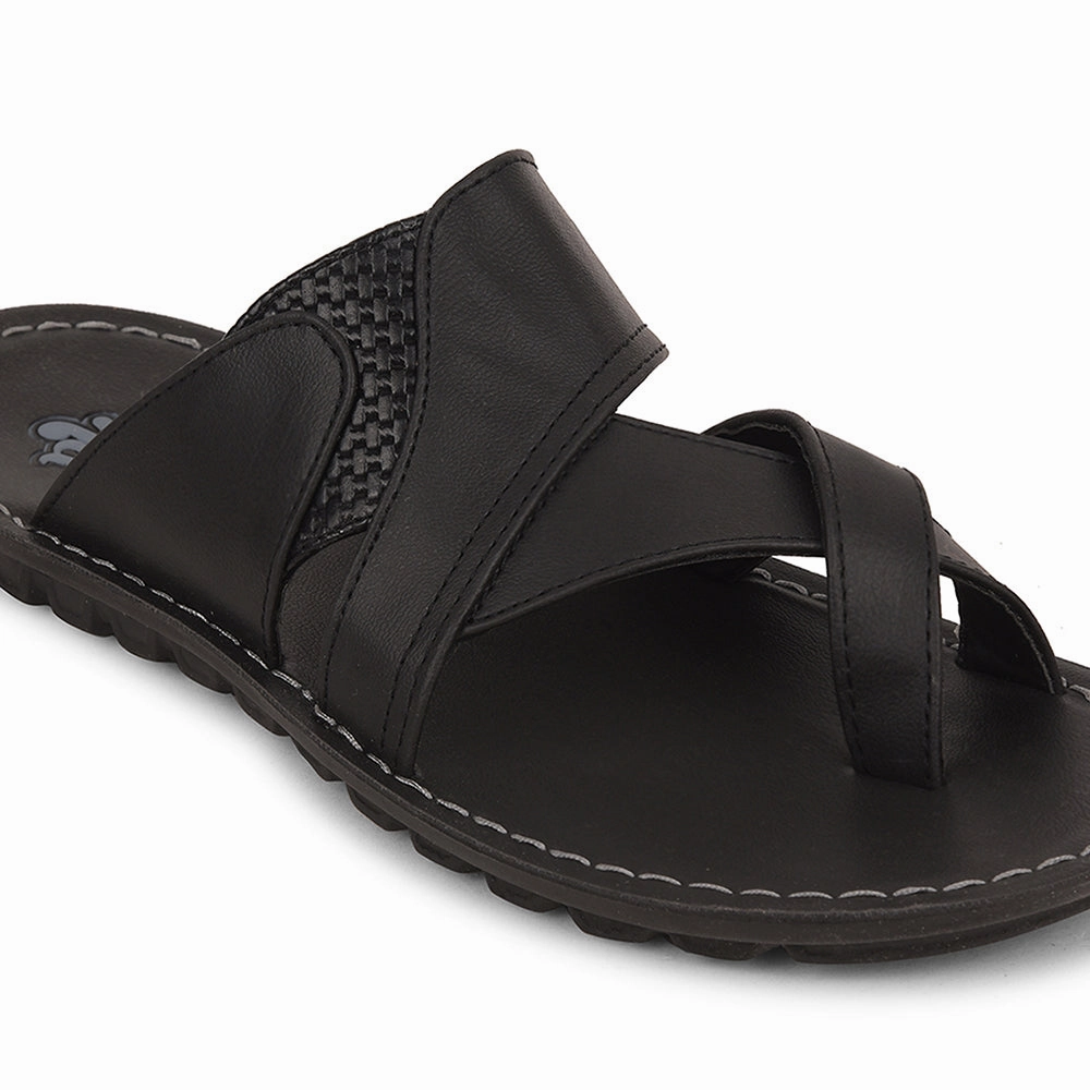 A-HA Black Casual Slipper For Men 2137-50 By Liberty