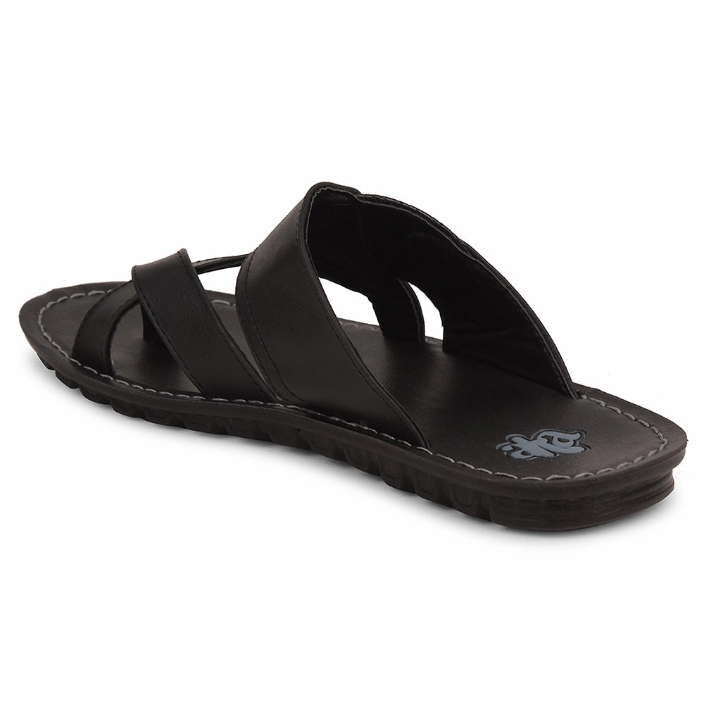 A-HA Black Casual Slipper For Men 2137-50 By Liberty