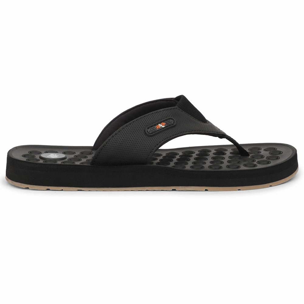 A-HA Black Casual Slipper For Men ANCO-11 By Liberty