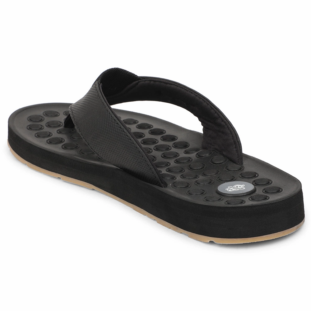 A-HA Black Casual Slipper For Men ANCO-11 By Liberty