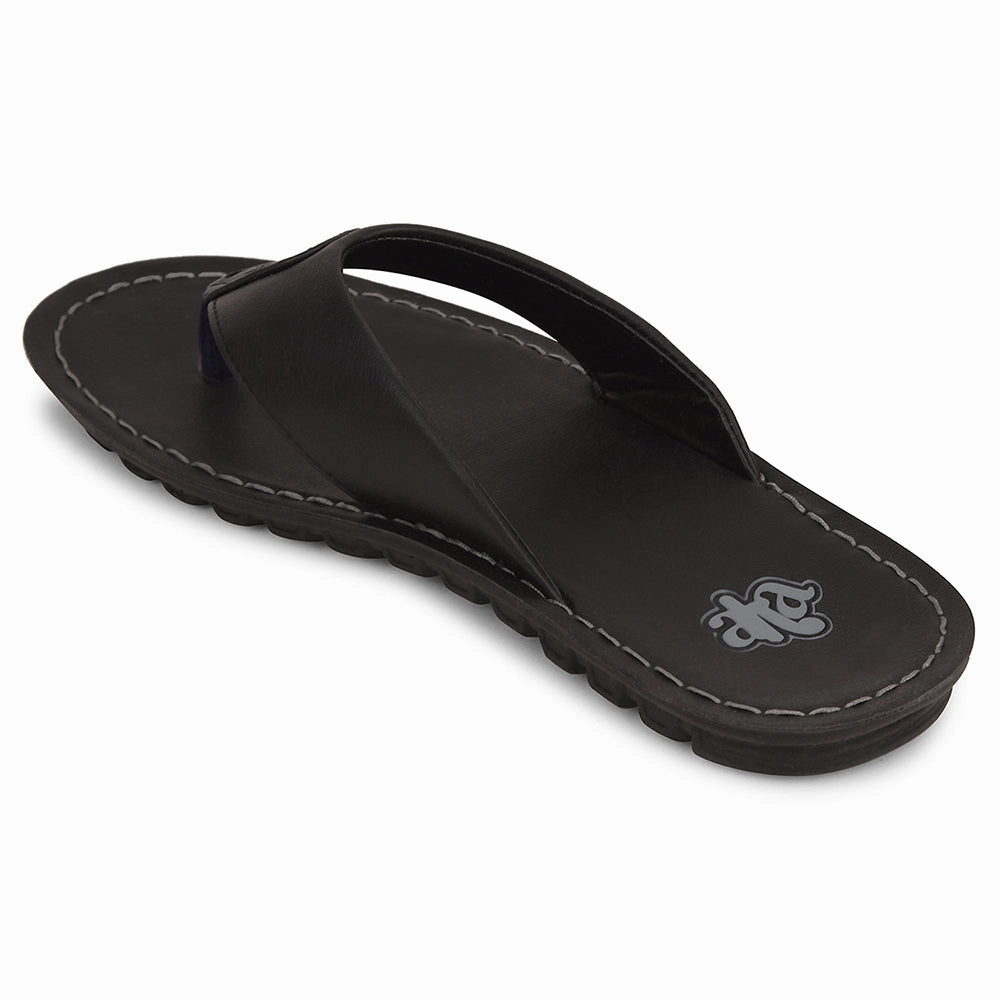 A-HA Black Casual Slipper For Men MPU-57 By Liberty
