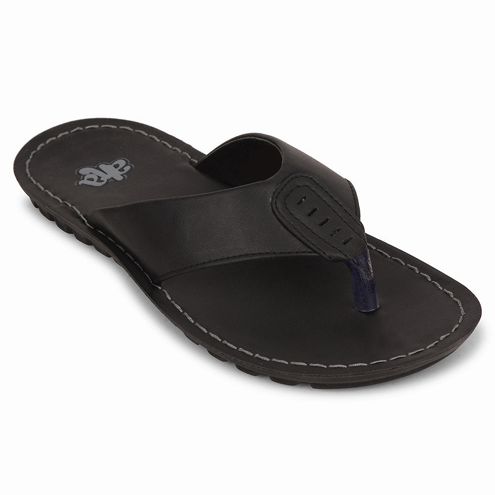 A-HA Black Casual Slipper For Men MPU-57 By Liberty