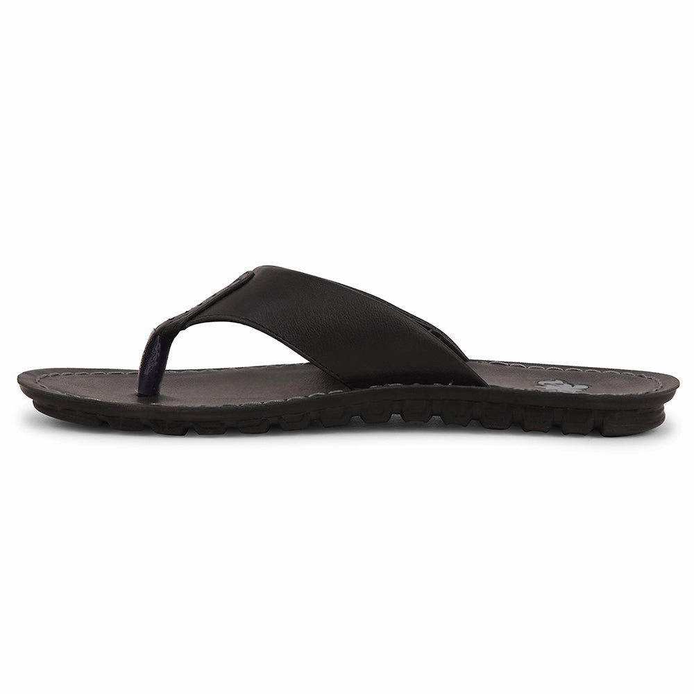 A-HA Black Casual Slipper For Men MPU-57 By Liberty