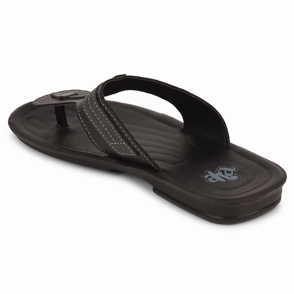 A-HA Black Casual Slipper For Men MPU-61 By Liberty