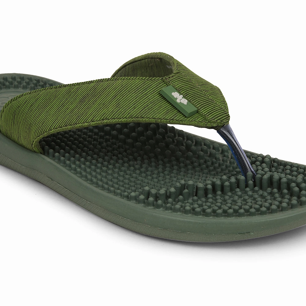 A-HA Green Casual Slipper For Men ACUPLUS-3M By Liberty