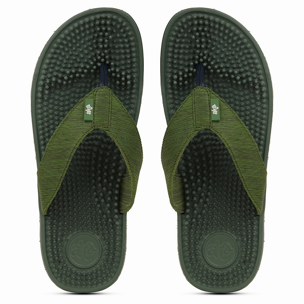 A-HA Green Casual Slipper For Men ACUPLUS-3M By Liberty