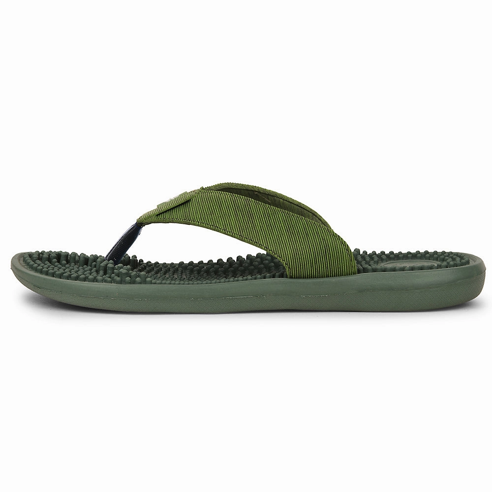 A-HA Green Casual Slipper For Men ACUPLUS-3M By Liberty