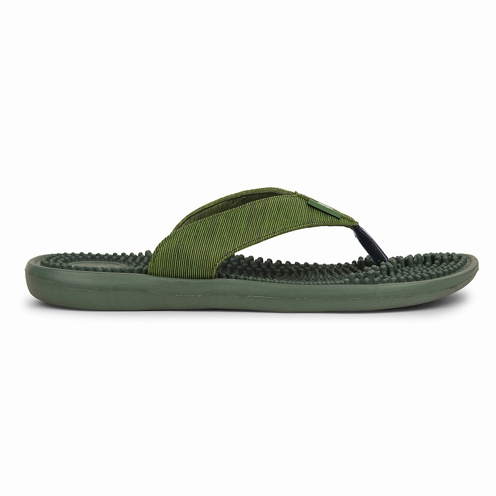 A-HA Green Casual Slipper For Men ACUPLUS-3M By Liberty