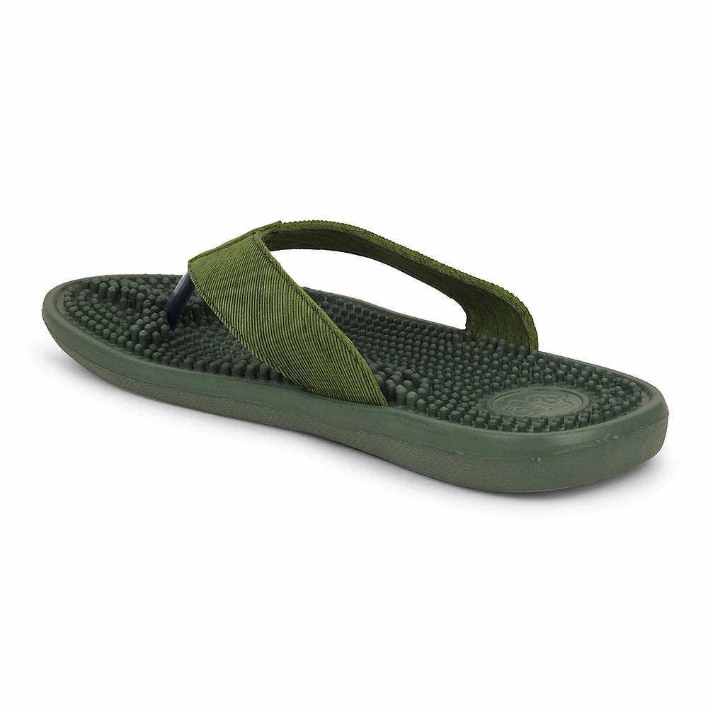 A-HA Green Casual Slipper For Men ACUPLUS-3M By Liberty