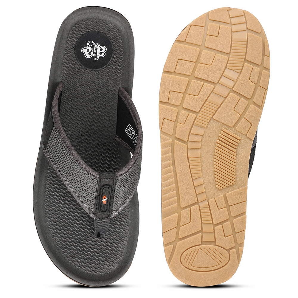 A-HA Grey Casual Slipper For Men ANCO-10 By Liberty