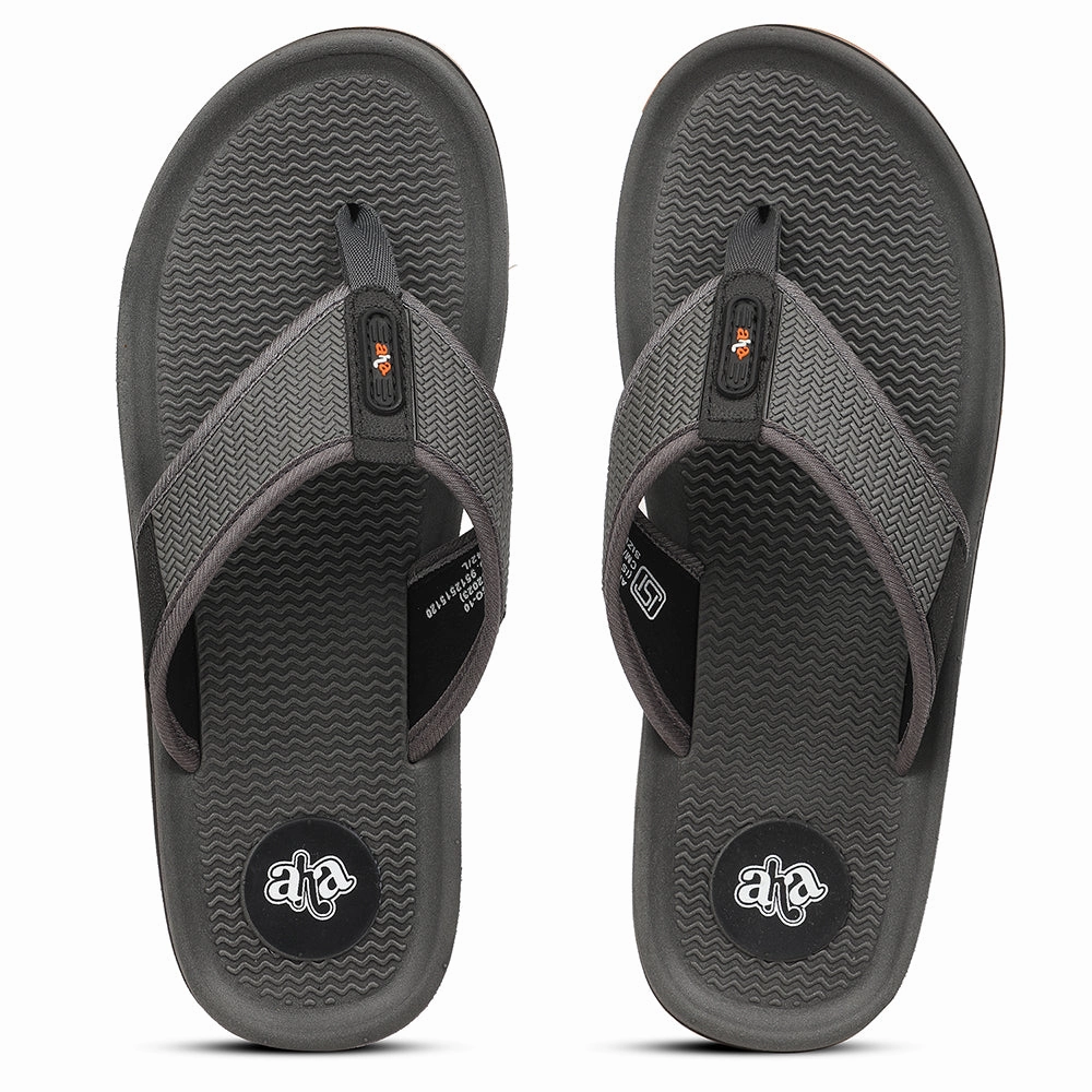 A-HA Grey Casual Slipper For Men ANCO-10 By Liberty