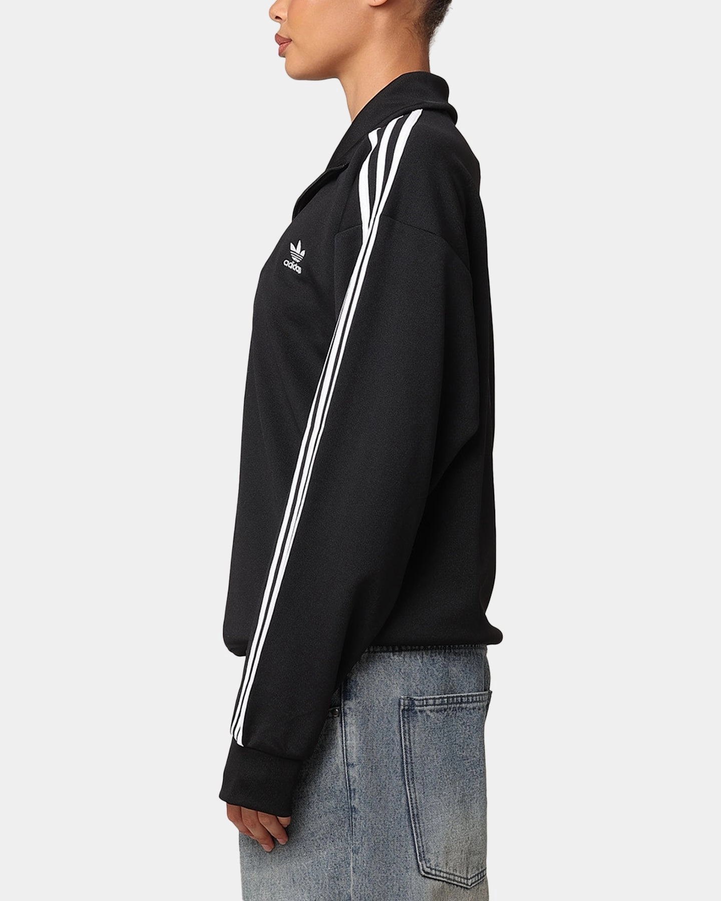 Adidas Funnel Neck Track Jacket Black