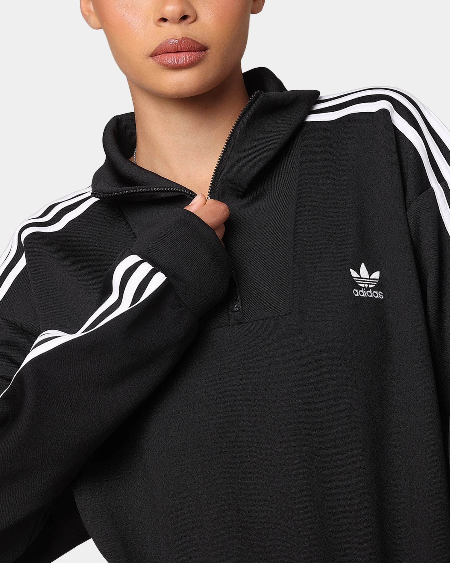 Adidas Funnel Neck Track Jacket Black