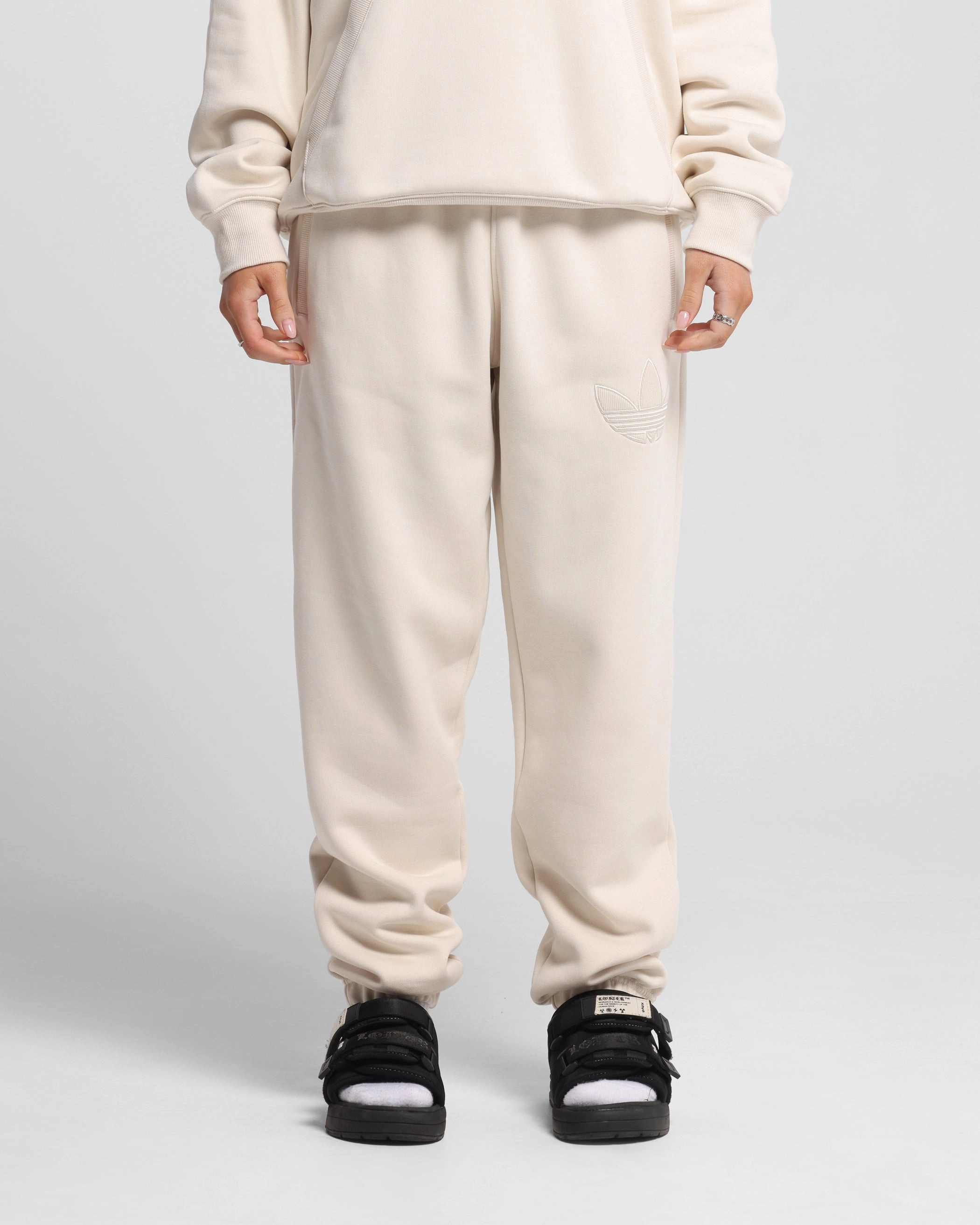 Adidas Originals 70's Fleece Joggers Wonder White
