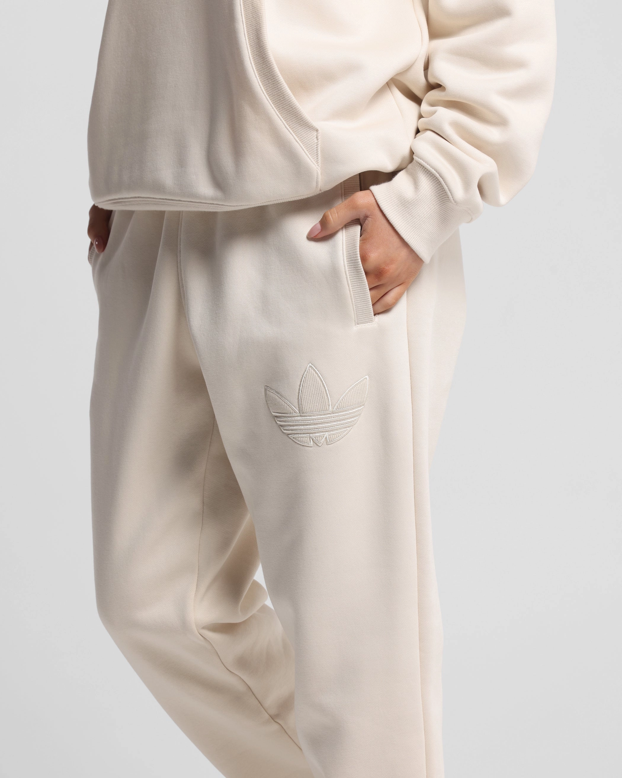 Adidas Originals 70's Fleece Joggers Wonder White