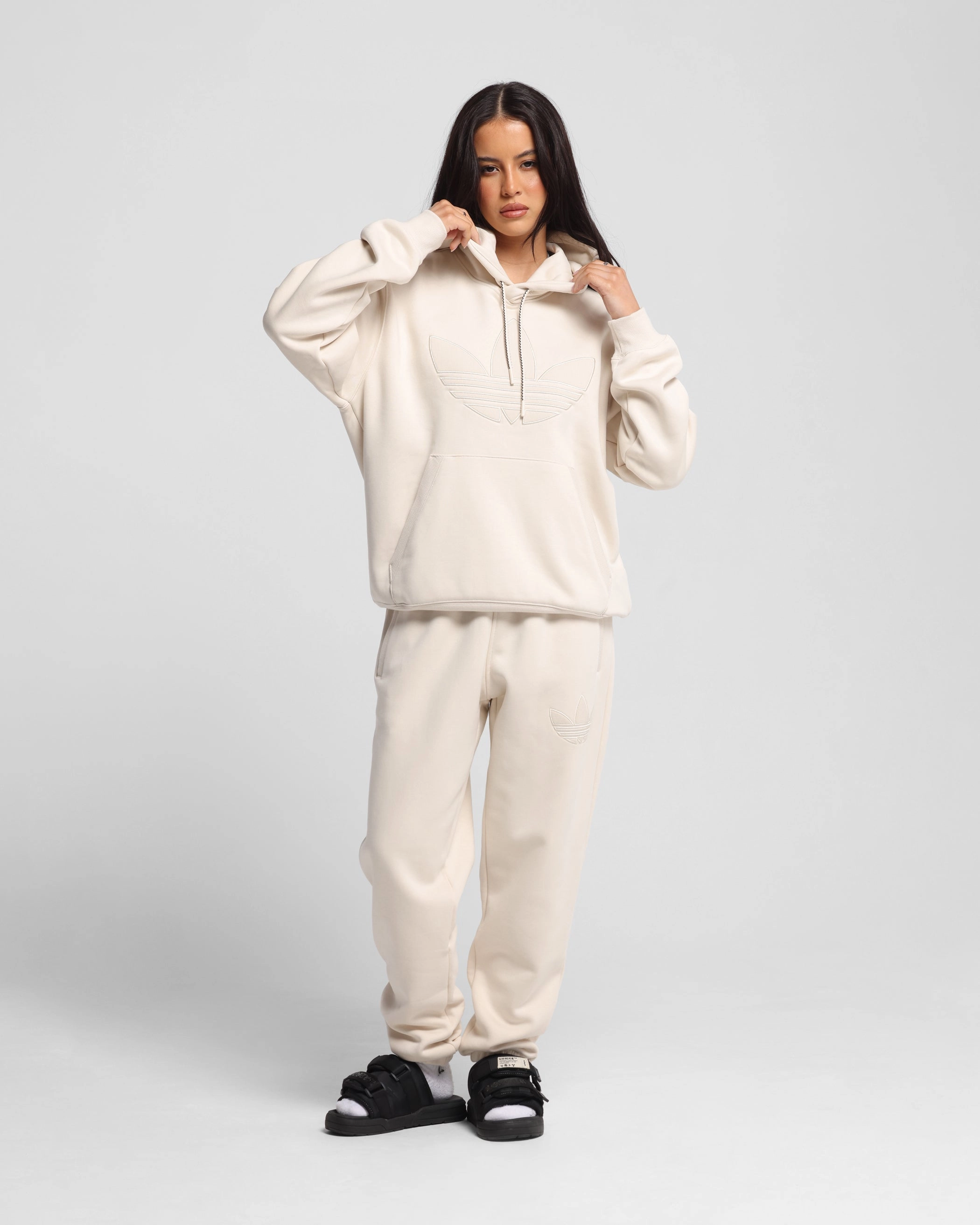 Adidas Originals 70's Fleece Joggers Wonder White