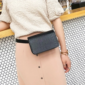 Alligator Pattern Casual Waist Work Bag