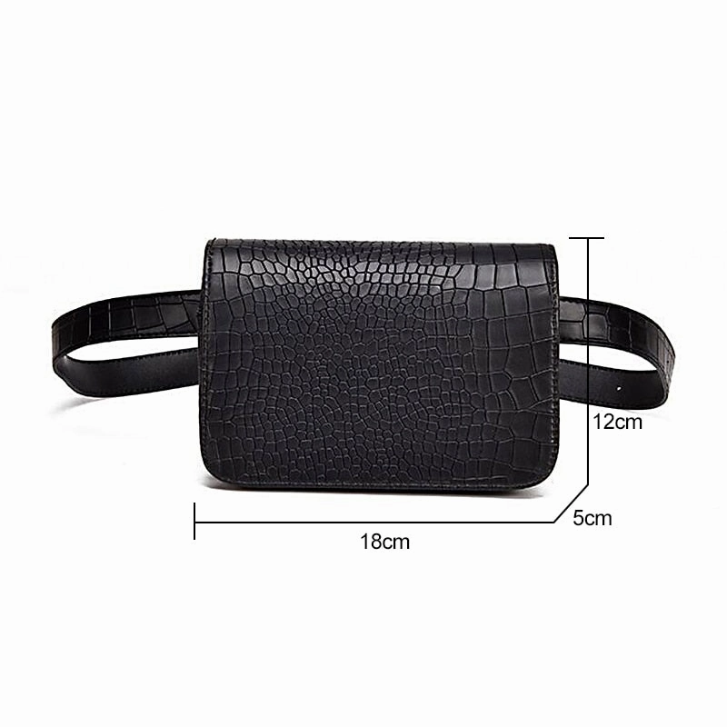 Alligator Pattern Casual Waist Work Bag