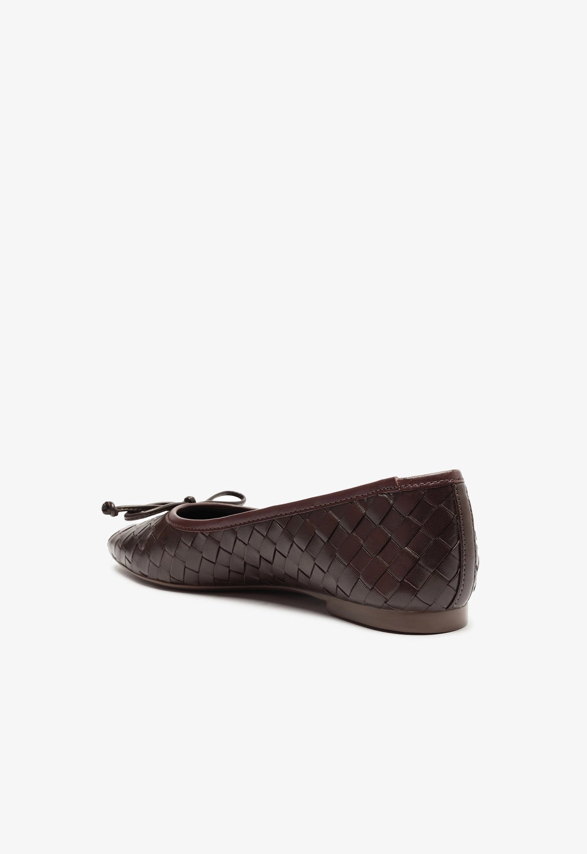 Arissa Woven Leather Flat