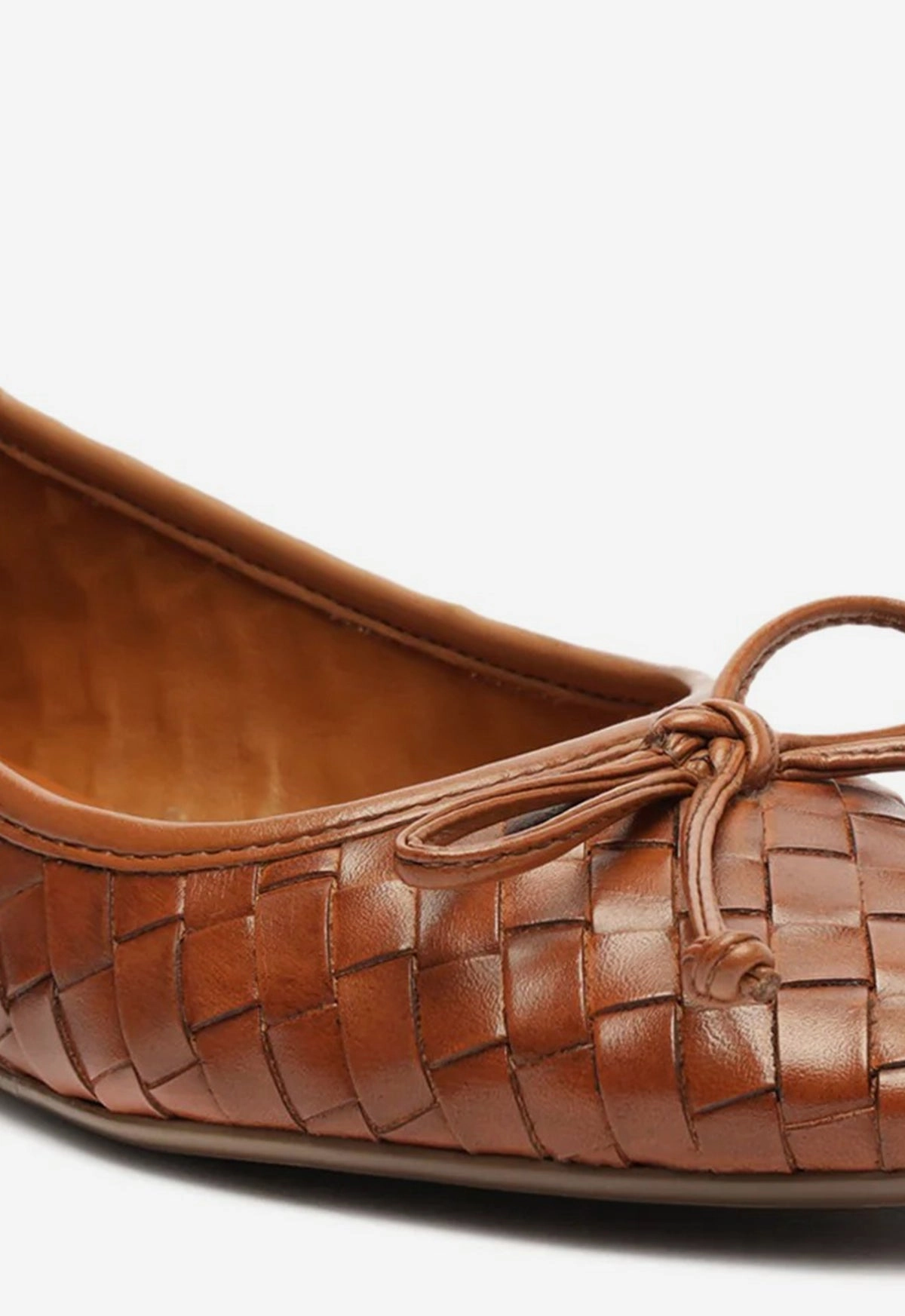 Arissa Woven Leather Flat
