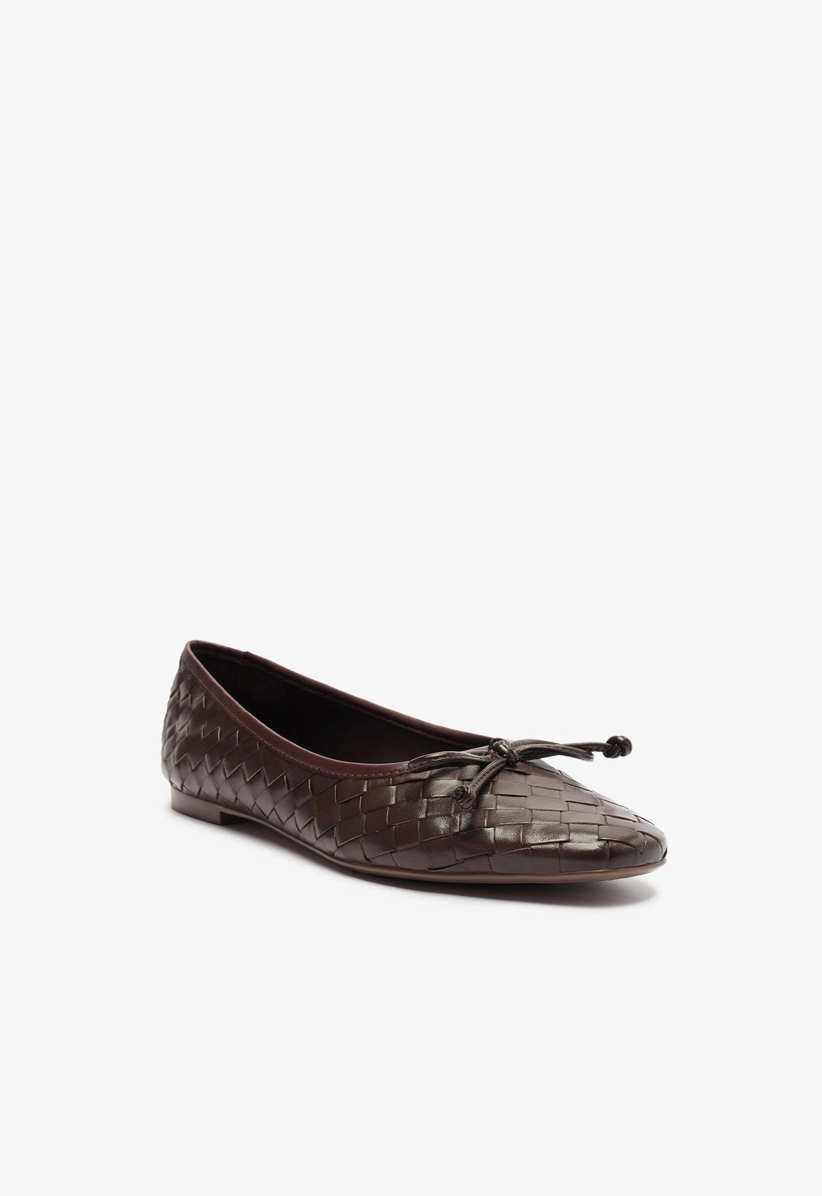 Arissa Woven Leather Flat