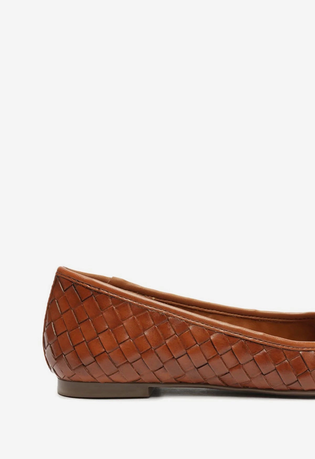 Arissa Woven Leather Flat