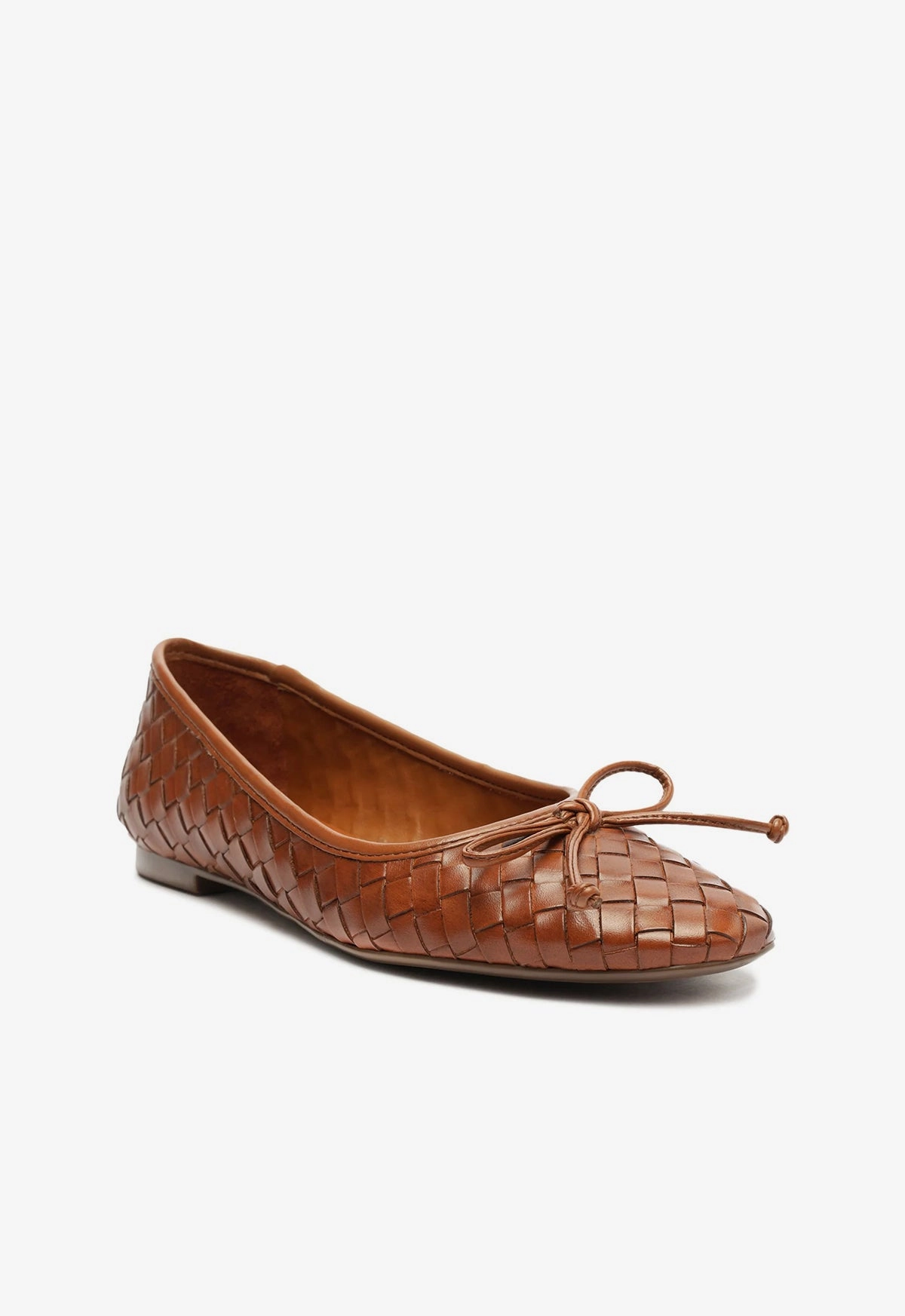 Arissa Woven Leather Flat