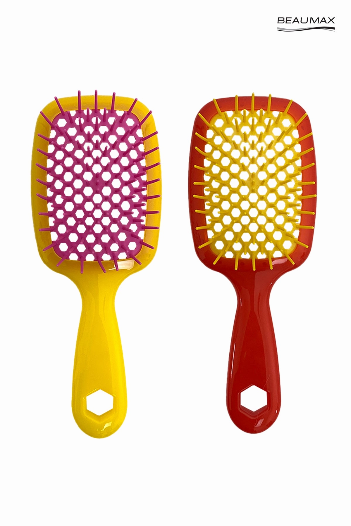 BEAUMAX WET & DRY DETANGLING PADDLE BRUSH #1331