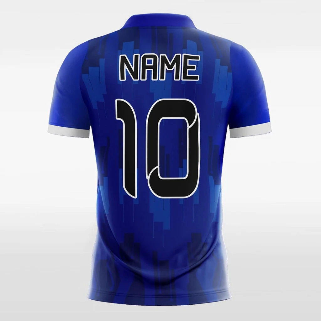 Blue Mosaic - Customized Men's Sublimated Soccer Jersey
