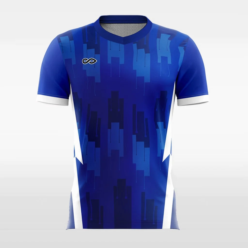 Blue Mosaic - Customized Men's Sublimated Soccer Jersey