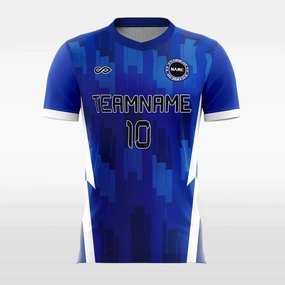 Blue Mosaic - Customized Men's Sublimated Soccer Jersey