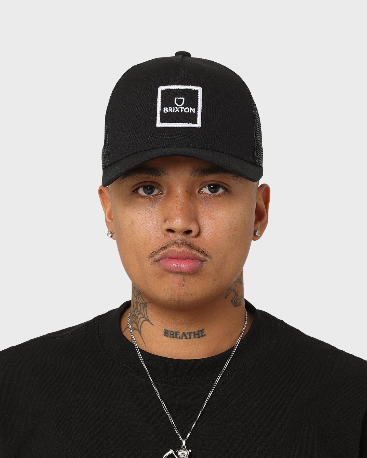 Brixton Alpha Block X C MP Mesh Cap Black