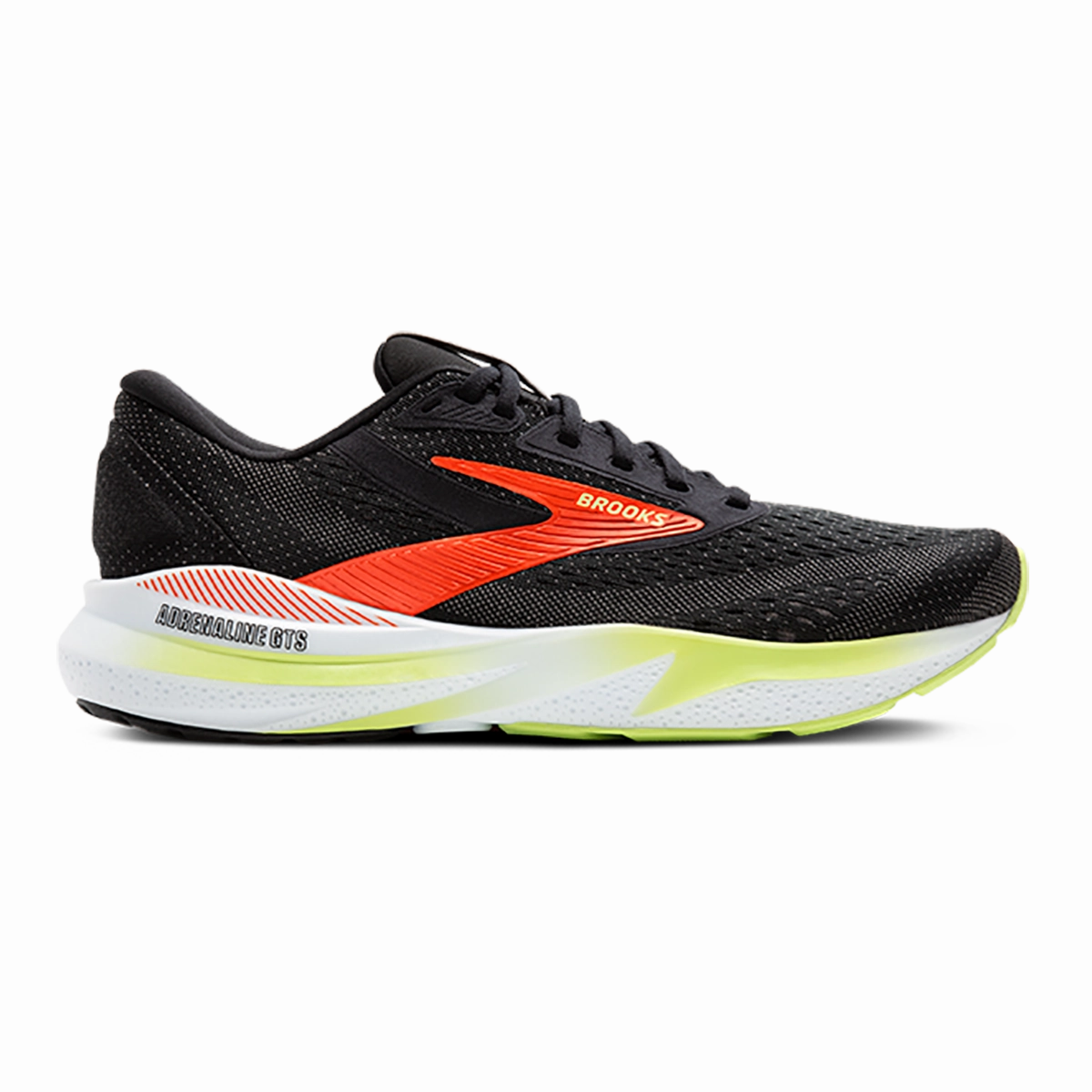 Brooks Adrenaline GTS 24 Black - Mandarin Red - Green