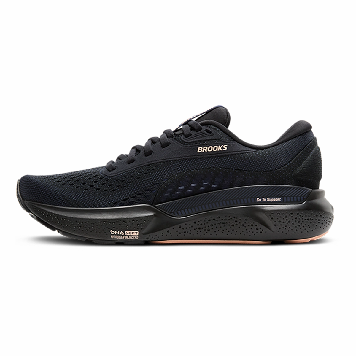 Brooks Adrenaline GTS 24 Black - Peacoat - Peach