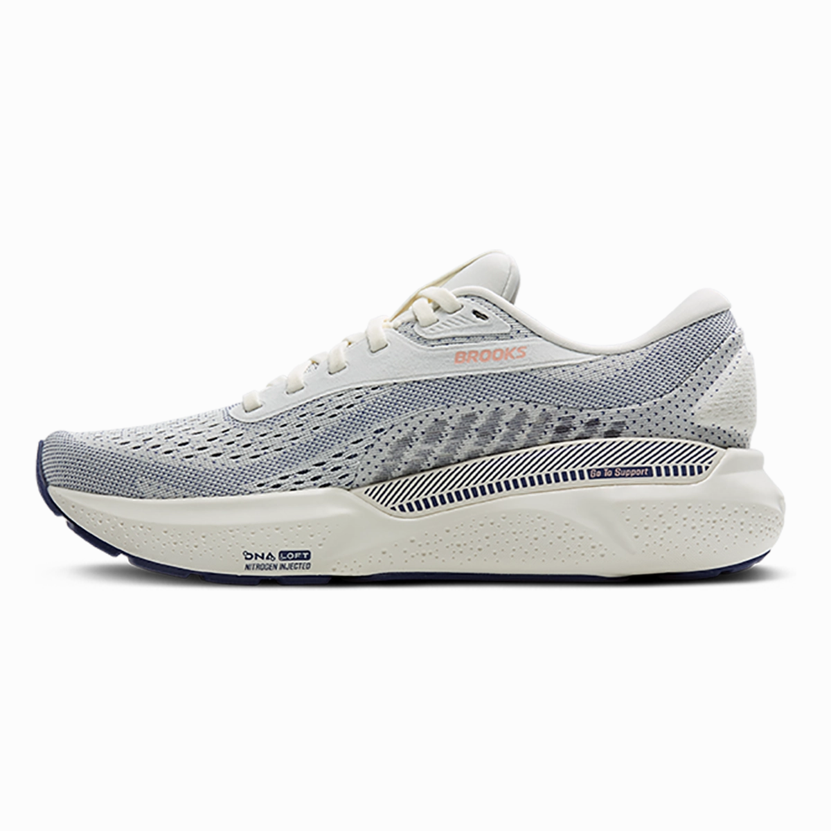 Brooks Adrenaline GTS 24 Grey - Blue Ribbon - Peach