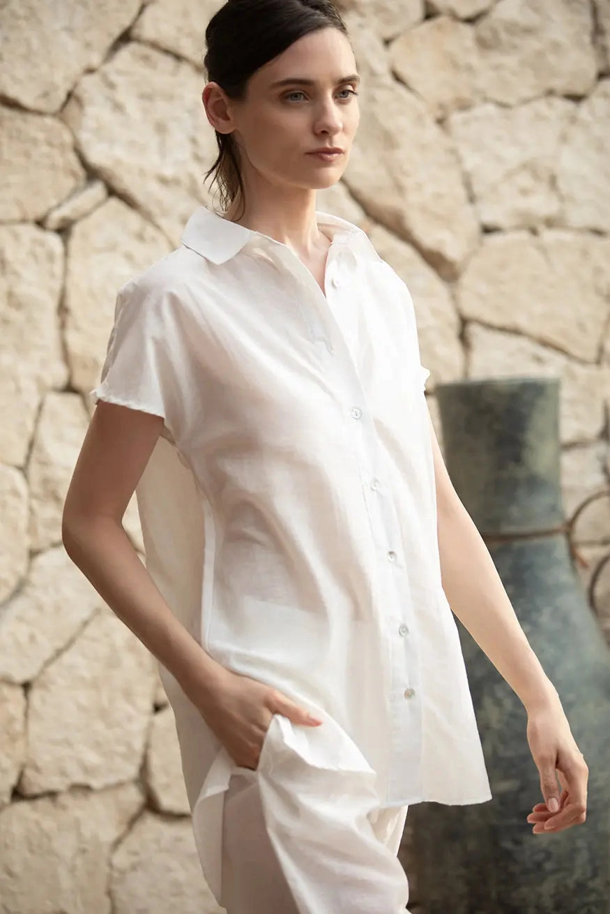 CAMISA WIDE OFF-WHITE