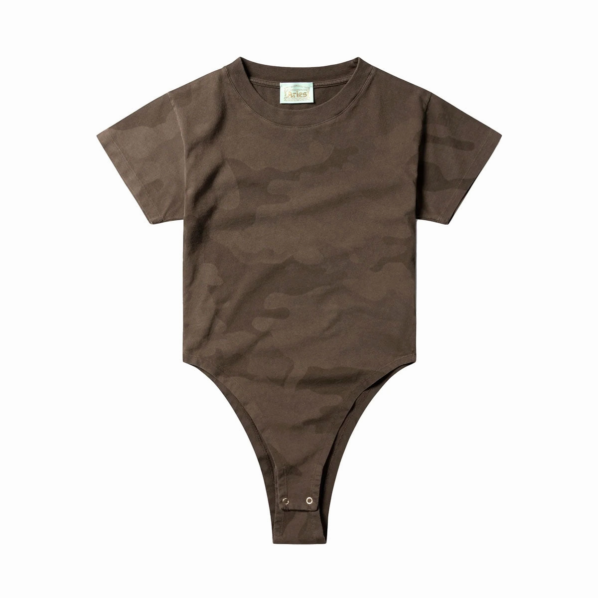Camo Temple Bodysuit 'Dark Olive'