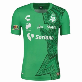 Charly Santos Laguna Third Soccer Jersey 22/23 w/ LIGA MX Patches (Green)
