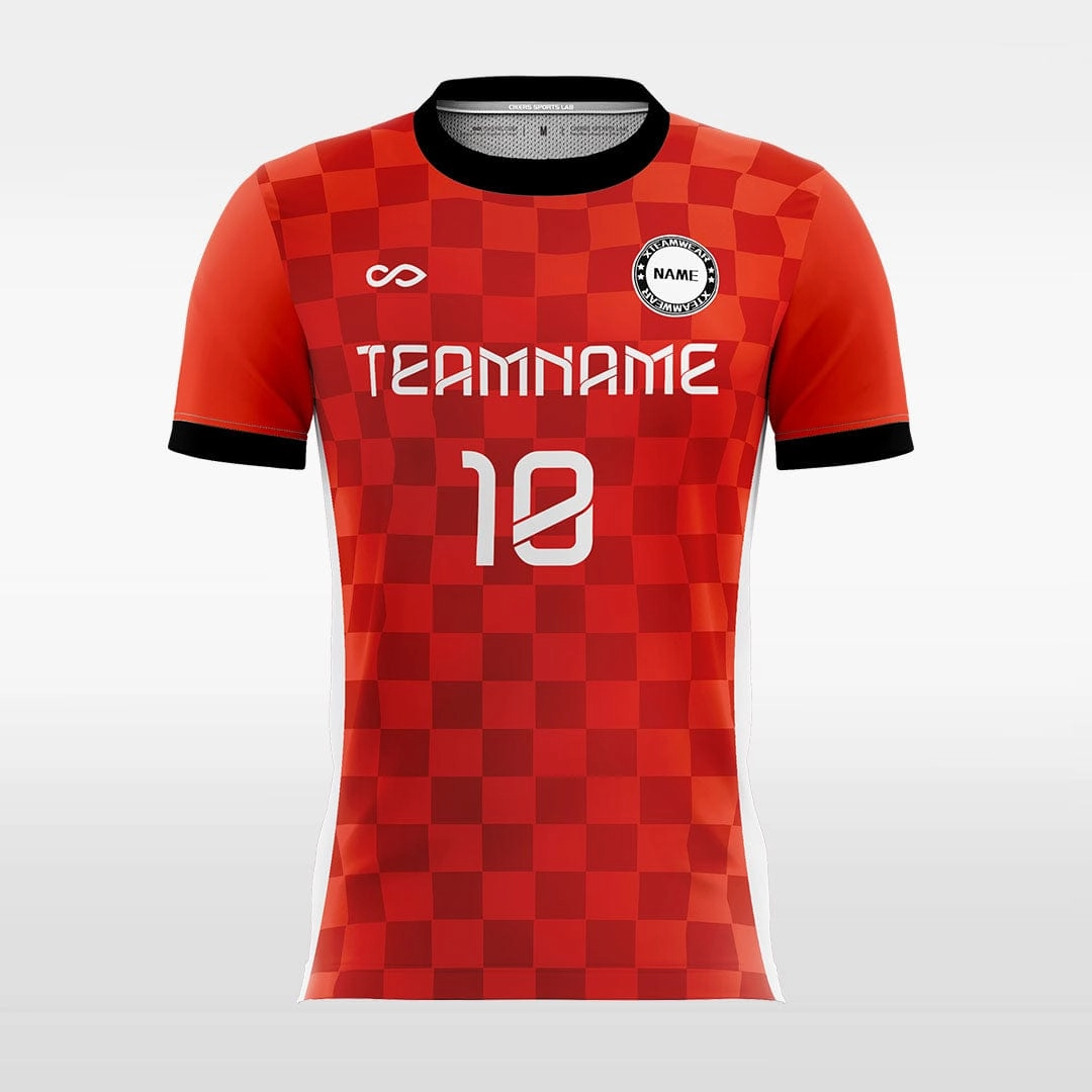 Checkerboard - Customized Men's Sublimated Soccer Jersey