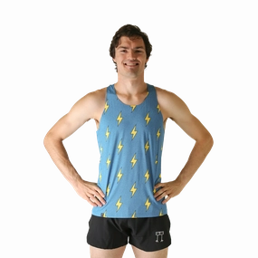 ChickenLegs Performance Singlet Blue Bolts