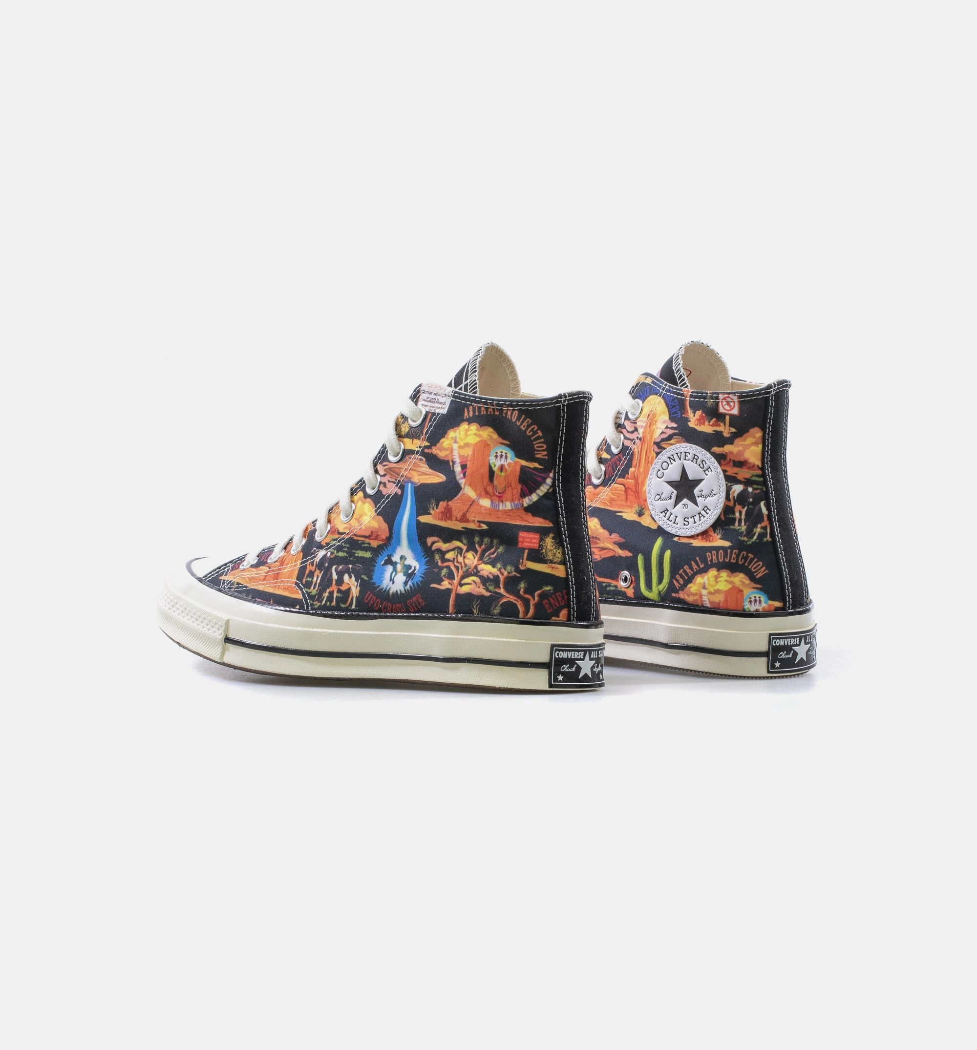 Chuck Taylor 70 Wild West High Top Mens Shoe - Bone/Multi/Orange/Black