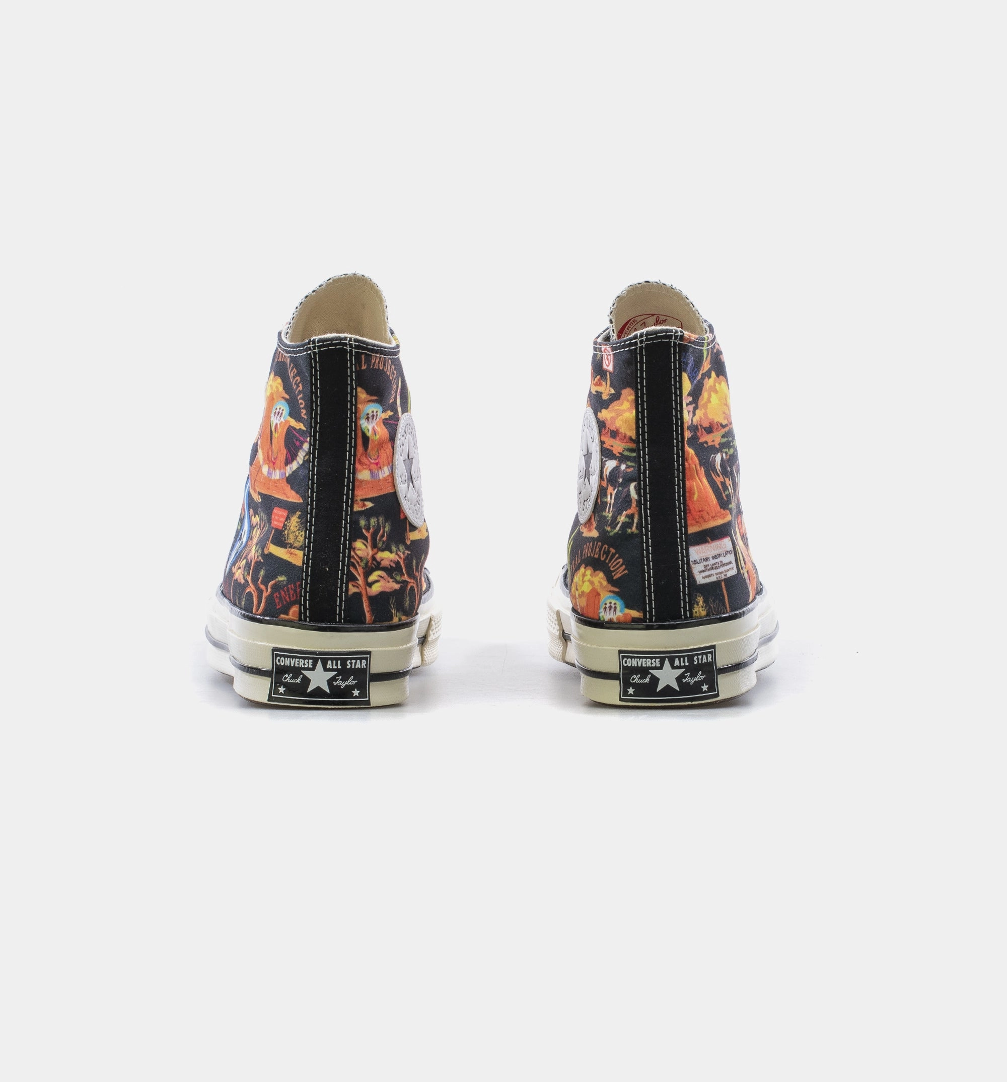 Chuck Taylor 70 Wild West High Top Mens Shoe - Bone/Multi/Orange/Black